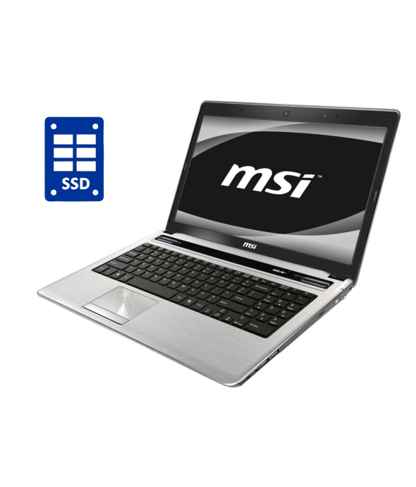 Ноутбук MSI CX640 / 15.6&quot; (1366x768) TN / Intel Core i3-2330M (2 (4) ядра по 2.2 GHz) / 8 GB DDR3 / 240 GB SSD / Intel HD Graphics 3000 / WebCam / DVD-ROM / Win 10 Pro - 1