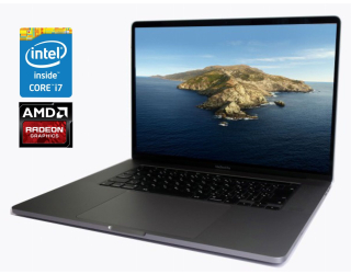 БУ Ультрабук Apple MacBook Pro A1707 (2017) / 15.4&quot; (2880x1800) IPS / Intel Core i7-4810MQ (4 (8) ядра по 2.8 - 3.8 GHz) / 16 GB DDR4 / 256 GB SSD / AMD Radeon Pro 555, 2 GB GDDR5, 128-bit / WebCam из Европы
