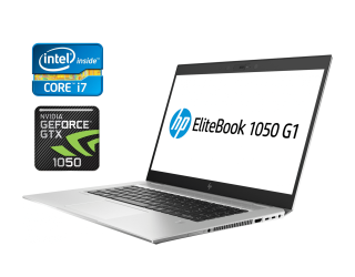 БУ Игровой ноутбук HP EliteBook 1050 G1 / 15.6&quot; (1920x1080) IPS / Intel Core i7-8850H (6 (12) ядер по 2.6 - 4.3 GHz) / 16 GB DDR4 / 512 GB SSD / nVidia GeForce GTX 1050, 4 GB GDDR5, 128-bit / WebCam / Fingerprint / Windows 10 из Европы