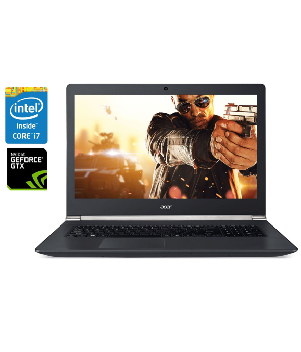 Игровой ноутбук Acer Aspire AN7 791G / 17.3&quot; (1920x1080) IPS / Intel Core i7-4720HQ (4 (8) ядра по 2.6 - 3.6 GHz) / 16 GB DDR3 / 480 GB SSD / nVidia GeForce GTX 960M, 2 GB GDDR5, 128-bit / WebCam / Win 10 Home - 1