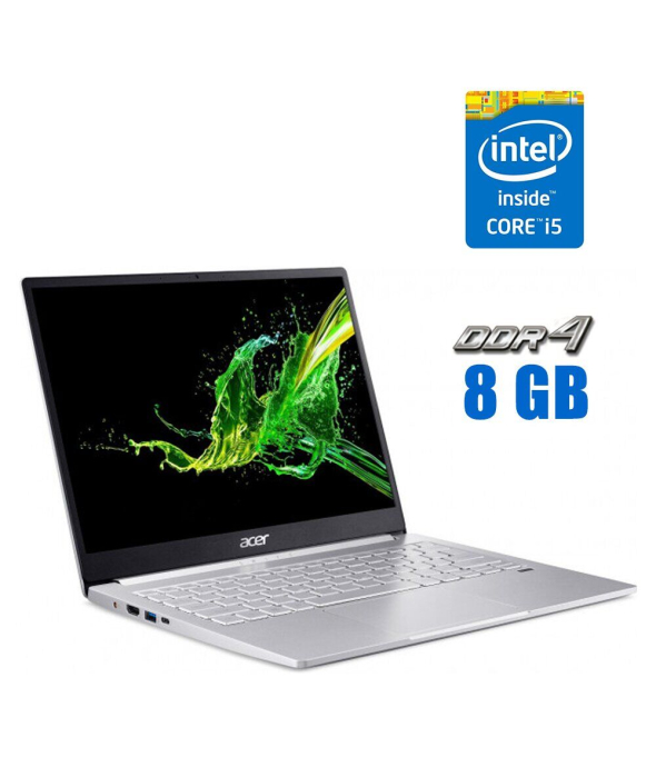 Ультрабук Acer Swift 3 N19H3 / 13.5&quot; (2256x1504) IPS / Intel Core i5-1135G7 (4 (8) ядра по 2.5 - 4.5 GHz) / 8 GB DDR4 / 240 GB SSD / Intel Iris Xe Graphics / WebCam - 1