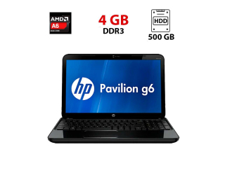 БУ Ноутбук HP Pavilion g6-2349sr / 15.6&quot; (1366x768) TN / AMD A6-4400M (2 ядра по 2.7 - 3.2 GHz) / 4 GB DDR3 / 500 GB HDD / AMD Radeon HD 7520G / WebCam из Европы