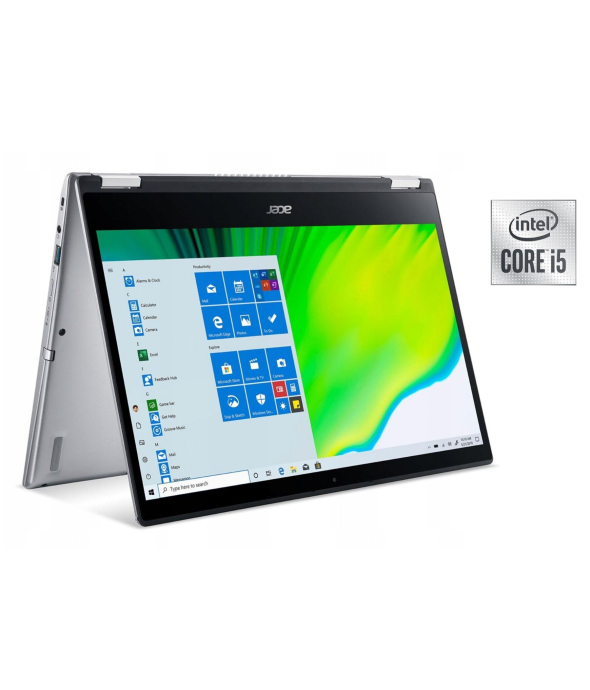 Ноутбук-трансформер Acer Spin 3 SP314-54N x360 / 14&quot; (1920x1080) IPS Touch / Intel Core i5-1035G4 (4 (8) ядра по 1.1 - 3.7 GHz) / 8 GB DDR4 / 512 GB SSD / Intel Iris Plus Graphics / WebCam - 1