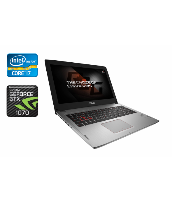Игровой ноутбук Asus ROG Strix GL502V / 15.6&quot; (1920x1080) IPS / Intel Core i7-7700HQ (4 (8) ядра по 2.8 - 3.8 GHz) / 16 GB DDR4 / 512 GB SSD / nVidia GeForce GTX 1070, 8 GB GDDR5, 256-bit / WebCam / Windows 10 - 1
