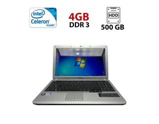 БУ Ноутбук Samsung R530 / 15.6&quot; (1366x768) TN / Intel Celeron T3100 (2 ядра по 1.9 GHz) / 4 GB DDR3 / 500 GB HDD / Intel HD Graphics / WebCam из Европы