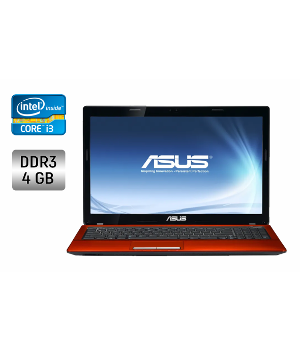 Ноутбук Б-класс Asus K53S / 15.6&quot; (1366x768) TN / Intel Core i3-2310M (2 (4) ядра по 2.1 GHz) / 4 GB DDR3 / 120 GB SSD / nVidia GeForce GT 520MX, 1 GB DDR3, 64-bit / WebCam / Windows 10 - 1
