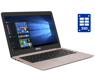 БУ Ультрабук Asus ZenBook UX310UA / 13.3&quot; (3200x1800) IPS / Intel Core i3-7100U (2 (4) ядра по 2.4 GHz) / 8 GB DDR4 / 256 GB SSD + 500 GB HDD / Intel HD Graphics 620 / Win 10  из Европы