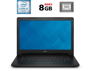 БУ Ноутбук Dell Latitude 3470 / 14&quot; (1366x768) TN / Intel Core i5-6200U (2 (4) ядра по 2.3 - 2.8 GHz) / 8 GB DDR3 / 120 GB SSD / Intel HD Graphics 520 / WebCam / HDMI из Европы