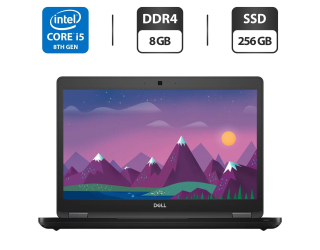 БУ Ультрабук Б-класс Dell Latitude 5490 / 14&quot; (1920x1080) IPS / Intel Core i5-8350U (4 (8) ядра по 1.7 - 3.6 GHz) / 8 GB DDR4 / 256 GB SSD M.2 / Intel UHD Graphics 620 / WebCam / USB 3.1 / HDMI / Windows 10 лицензия из Европы