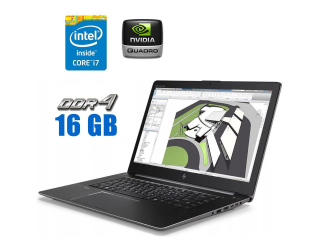 БУ Мобильная рабочая станция HP ZBook Studio G4 / 15.6&quot; (3840x2160) IPS / Intel Core i7-7700HQ (4 (8) ядра по 2.8 - 3.8 GHz) / 16 GB DDR4 / 480 GB SSD / nVidia Quadro M1200, 4 GB GDDR5, 128-bit / WebCam из Европы