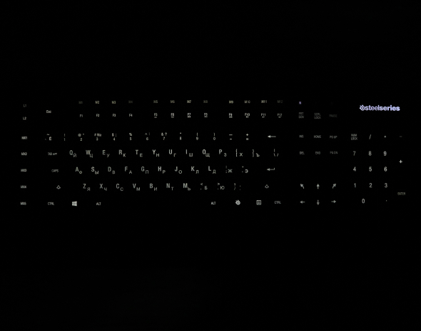 Ігрова клавіатура SteelSeries APEX RAW з білою підсвіткою і макроклавішами (64133) - 7