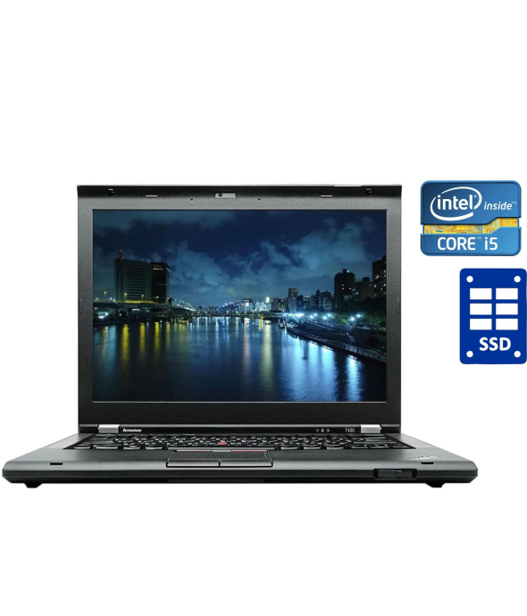Ноутбук А-класс Lenovo ThinkPad T430 / 14&quot; (1366x768) TN / Intel Core i5-3230M (2 (4) ядра по 2.6 - 3.2 GHz) / 4 GB DDR3 / 128 GB SSD / Intel HD Graphics 4000 / DVD-RW - 1