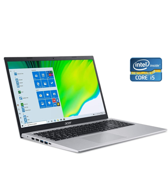 Ультрабук Acer Aspire 5 A515-56 / 15.6&quot; (1920x1080) TN / Intel Core i5-1135G7 (4 (8) ядра по 2.4 - 4.2 GHz) / 8 GB DDR4 / 240 GB SSD / Intel Iris X Graphics / WebCam / Win 11 Home - 1