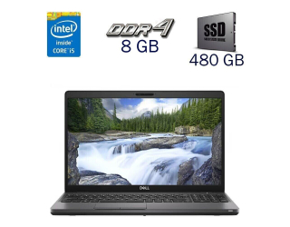 БУ Ноутбук Dell Latitude 5500 / 15.6&quot; (1920x1080) TN / Intel Core i5-8265U (4 (8) ядра по 1.6 - 3.9 GHz) / 8 GB DDR4 / 480 GB SSD / Intel UHD Graphics 620 / WebCam из Европы