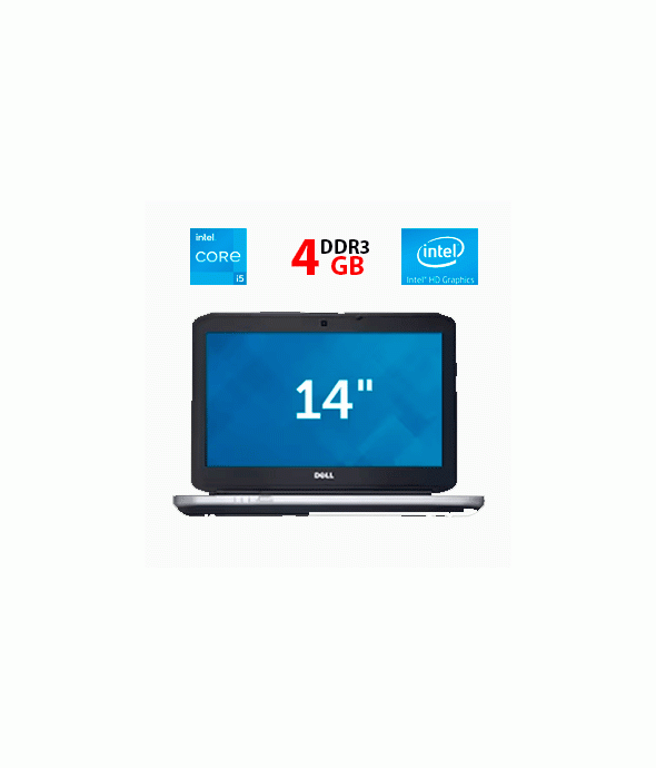 Ноутбук Dell Latitude E5430 / 14&quot; (1366x768) TN / Intel Core i5-3210M (2 (4) ядра по 2.5 - 3.1 GHz) / 4 GB DDR3 / 240 GB SSD / Intel HD Graphics 4000 / WebCam - 1