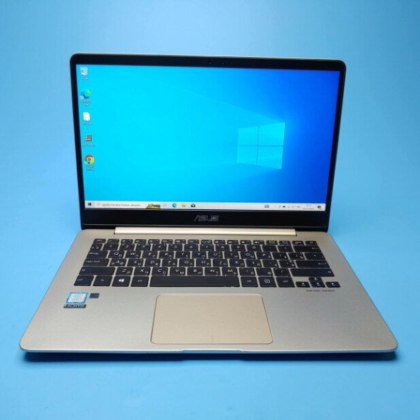 Ультрабук Asus ZenBook UX430U / 14&quot; (1920x1080) IPS / Intel Core i7-8650U (4 (8) ядра по 1.9 - 4.2 GHz) / 8 GB DDR3 / 256 GB SSD / Intel UHD Graphics / WebCam / Win 10 Home - 2